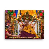 Canvas - The 14th Dalai Lama - Tenzin Gyatso - from Tibet, in exile in India - Tibetan Buddhism IMAGES OF GOD