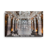 Canvas Print - Buddha Ajanta Caves in India - Buddhism IMAGES OF GOD