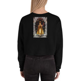 Crop Sweatshirt - A golden standing Buddha - Myanmar IMAGES OF GOD