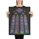 Enhanced Matte Paper Framed Poster (in) - Paris Notre-Dame Cathedral  - Christianity IMAGES OF GOD