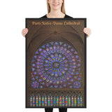 Enhanced Matte Paper Framed Poster (in) - Paris Notre-Dame Cathedral IMAGES OF GOD