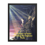 Enhanced Matte Paper Framed Poster (in) - Saint Francis of Assisi receiving the stigmata - Italy - Christianity IMAGES OF GOD