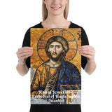Enhanced Matte Paper Poster (in) - Icon of Jesus Christ from the Cathedral of Hagia Sophia - Christianity IMAGES OF GOD