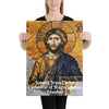 Enhanced Matte Paper Poster (in) - Icon of Jesus Christ from the Cathedral of Hagia Sophia - Christianity IMAGES OF GOD