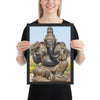 Framed Poster - Lord Ganesh  - Hinduism IMAGES OF GOD