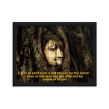 Framed matte paper poster - Buddha`s head in a tree, Ayutthaya, Thailand IMAGES OF GOD