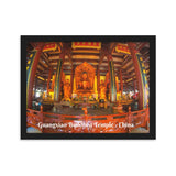 Framed matte paper poster - Guangxiao Buddhist Temple - China IMAGES OF GOD