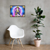 Framed poster -  Goddess Radha - Companion of Krishna, symbol of Love, Humility and Loyalty IMAGES OF GOD