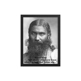 Framed poster -  Inayat Khan - Sufi Master, philosopher and musician - India - Islam IMAGES OF GOD