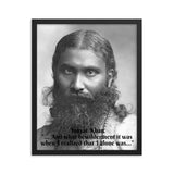 Framed poster -  Inayat Khan - Sufi Master, philosopher and musician - India - Islam IMAGES OF GOD