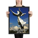 Framed poster  - Jesus Christ Blessing (Kristus kase Berkat), Indonesia - Catholicism IMAGES OF GOD
