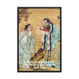 Framed poster - Amazing painting - Confucius presenting the future Gautama Buddha to  Lao Tzu - Taoism - China IMAGES OF GOD