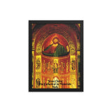 Framed poster - Apse The Cathedral in Monreale Italy  - Christ Pantocrator (Jesus Christ) - Catholism IMAGES OF GOD