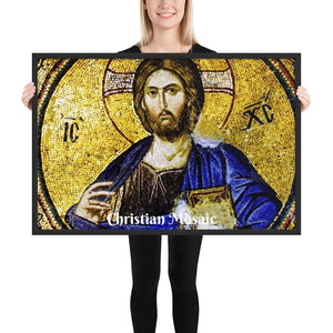 Framed poster - Christian Mosaic IMAGES OF GOD