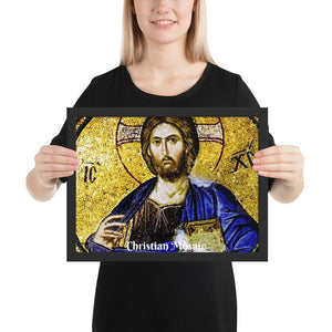 Framed poster - Christian Mosaic IMAGES OF GOD