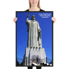 Framed poster - Cristo Benedicente (Christ Blessing) -  Argentina - South America - Jesus Christ Monument - Catholicism IMAGES OF GOD