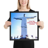 Framed poster - Cristo Rey (Christ the King) -  Colombia - South America - Monument - Jesus Christ - Catholicism IMAGES OF GOD