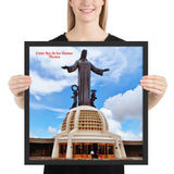 Framed poster - Cristo Rey de los Álamos -  Mexico - Central America - Monument Jesus Christ - Catholicism IMAGES OF GOD