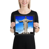 Framed poster - Cristo de la Concordia (Christ of Peace) - Bolivia - South America - Monument Jesus Christ - Catholicism IMAGES OF GOD