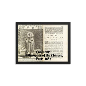Framed poster - Framed poster -  Confucius - The Worlds Teacher - Political and Spiritual Master - Confucianism - China IMAGES OF GOD