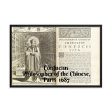 Framed poster - Framed poster -  Confucius - The Worlds Teacher - Political and Spiritual Master - Confucianism - China IMAGES OF GOD