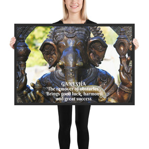 Framed poster - Ganesh God of success - Hinduism IMAGES OF GOD