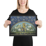 Framed poster - Good Shepherd Mosaic -  Mausoleum of Galla Placidia - Italy - Europe - Jesus Christ - Catholicism IMAGES OF GOD