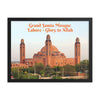 Framed poster - Grand Jamia Mosque, Lahore - Islamic Republic of Pakistan IMAGES OF GOD
