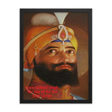 Framed poster - Guru Gobind Singh was the last of the 10 Sikh Gurus - Sikhsm IMAGES OF GOD