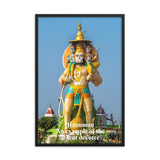 Framed poster - Hanuman - An example of the ardent devotee - an incarnation of Lord Shiva. IMAGES OF GOD