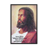 Framed poster - Jesus Christ - Whoever lives in love lives in God, and God in them - Catholicism IMAGES OF GOD