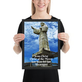 Framed poster - Jesus Christ Christ of the Mercy - San Juan del Sur - Nicaragua - Central America - Catholicism IMAGES OF GOD