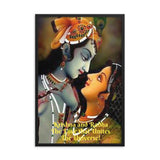 Framed poster - Krishna and Radha - The LOVE that unites the Universe! IMAGES OF GOD