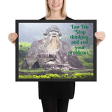 Framed poster - Lao Tzu - Chinese Sage, Philosopher and Teacher - Founder of Taoism - China IMAGES OF GOD
