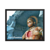 Framed poster - Lord Hanuman - Sculpture in Hindu Temple in Rishikesh IMAGES OF GOD