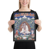Framed poster - MahaSiddha Yogi - Jetsun Milarepa - Tibetan Buddhism - Tibet IMAGES OF GOD