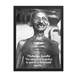 Framed poster - Mahatma Gandhi - India - Hinduism IMAGES OF GOD