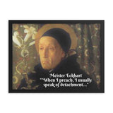 Framed poster - Meister Eckhart - Germany - Catholic Church IMAGES OF GOD