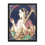 Framed poster - Mera Bai or  Yogini Meera  was a Hindu mystic poet of the Bhakti (Divine Love) movement - Hinduism IMAGES OF GOD