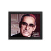 Framed poster - Monseñor Romero - Catholic - El Salvador - a Martyr IMAGES OF GOD