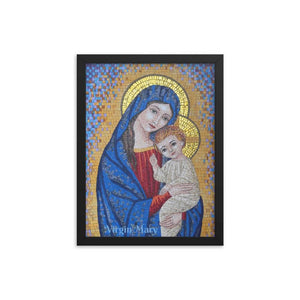 Framed poster - Mosaic of the Virgin Mary - Catholicism IMAGES OF GOD
