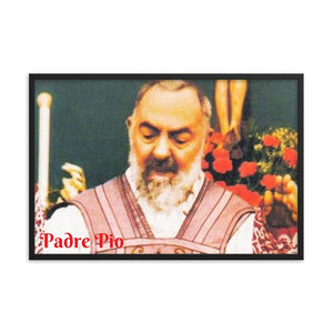 Framed poster - Padre Pio - Italy - Catholic Church IMAGES OF GOD