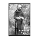 Framed poster - Padre Pio as a young priest - Italy - Roman Catholic Church IMAGES OF GOD