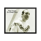 Framed poster - Pope Francis as a young Priest - Catholic Church IMAGES OF GOD