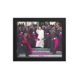 Framed poster - Pope Francis in Kenya, Africa with Bishops - Catholic Church IMAGES OF GOD