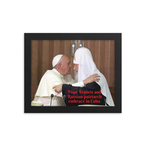 Framed poster - Pope Francis makes history in Cuba - Catholic Church IMAGES OF GOD