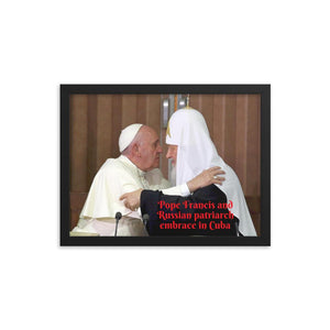Framed poster - Pope Francis makes history in Cuba - Catholic Church IMAGES OF GOD