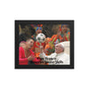 Framed poster - Pope Francis shows his Soccer skills  - Catholic Church IMAGES OF GOD