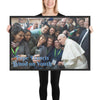 Framed poster - Pope Francis takes a selfie Synod of Bishops - Catholic Church IMAGES OF GOD