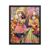 Framed poster - Radha-Krishna - the Bliss of Divine Love - Bhakti - Hinduism (vertical) IMAGES OF GOD